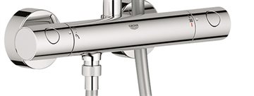 GROHE Euphoria termostatarmatur med afgang op / ned, krom